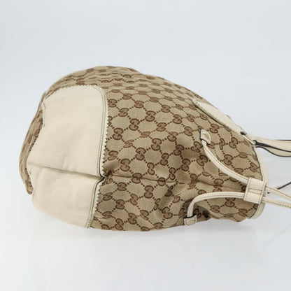Gucci GUCCI GG Canvas Tote Bag Beige Gold 211954 Authentic 146633