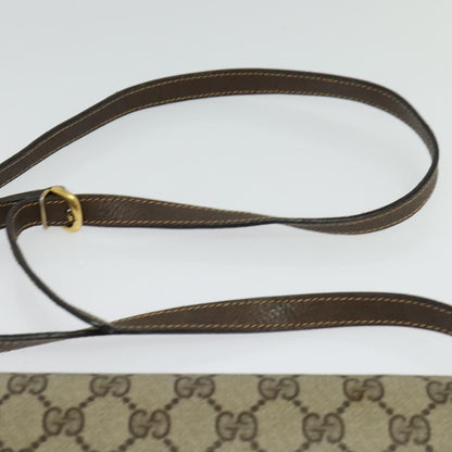 Gucci GUCCI GG Supreme Shoulder Bag PVC Beige Gold 004 904 0671 Authentic ep10822