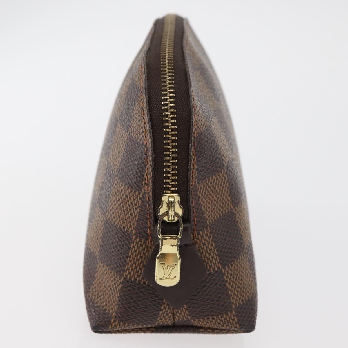 Louis Vuitton LOUIS VUITTON Damier Ebene Pochette Cosmetic PM Pouch N47516 LV Authentic 178952 Bag
