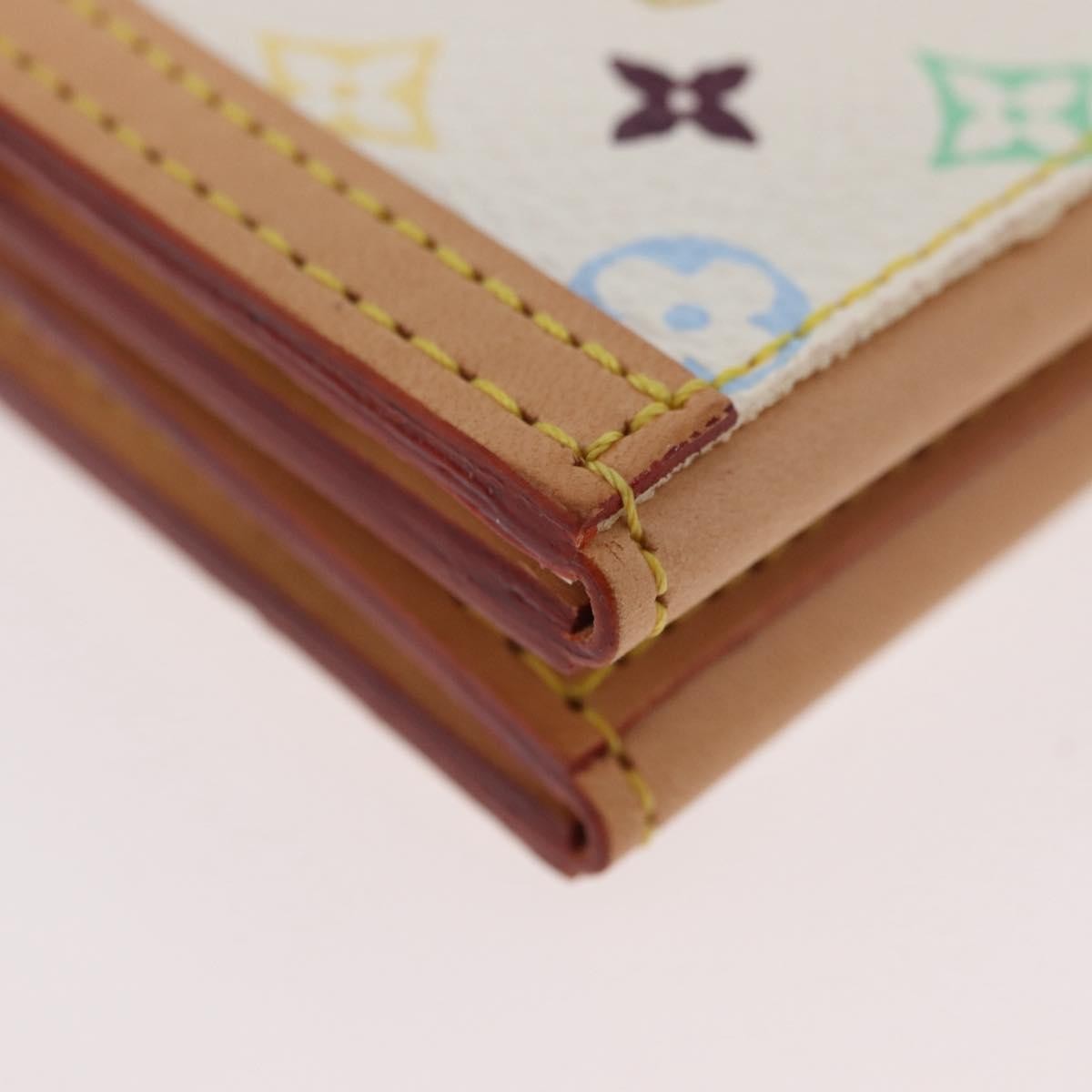 Louis Vuitton LOUIS VUITTON Multicolor Porto Photo 4 Vole Photo Case White M58005 Authentic BAZ610V Bag