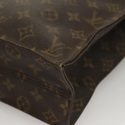 Louis Vuitton LOUIS VUITTON Monogram Sac Plat Hand Bag M51140 LV Authentic 135616