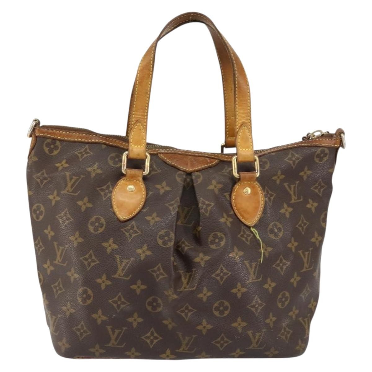 Louis Vuitton LOUIS VUITTON Monogram Palermo PM Tote Bag M40145 LV Authentic bs31063