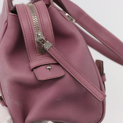 Salvatore Ferragamo Salvatore Ferragamo Gancini Tote Bag Leather Pink Silver Authentic BAZ427