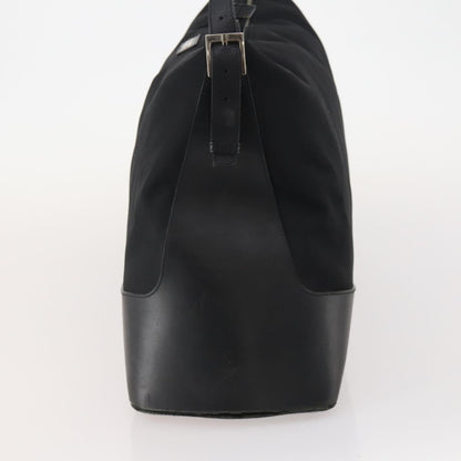 Gucci GUCCI Shoulder Bag Canvas Black Silver Authentic BA11545