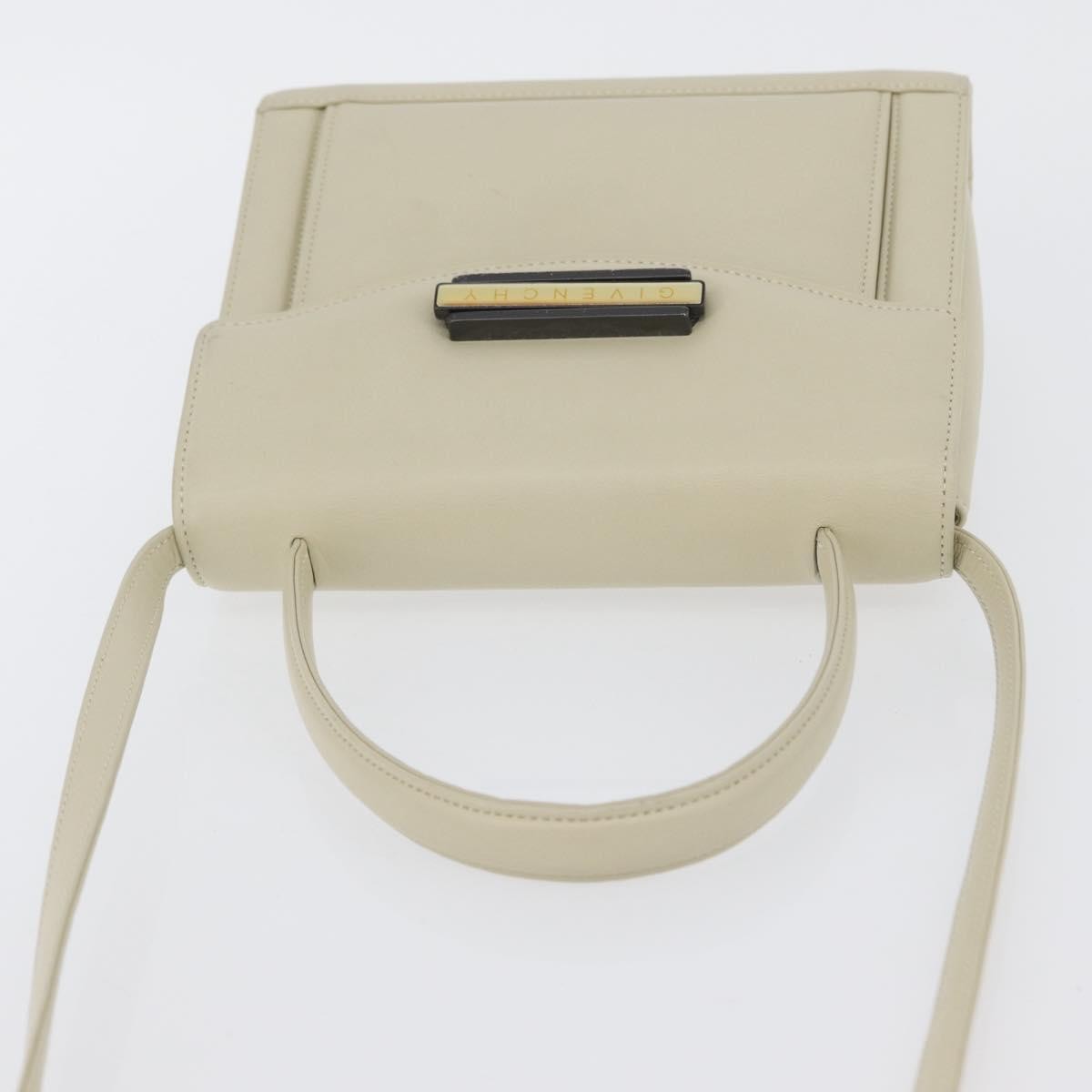 Givenchy GIVENCHY Hand Bag Leather 2way Beige Authentic 173803