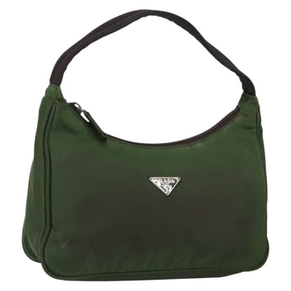 Prada PRADA Hand Bag Nylon Green Authentic 152801