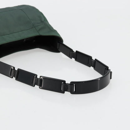 Prada PRADA Shoulder Bag Nylon Green Silver Authentic bs34473