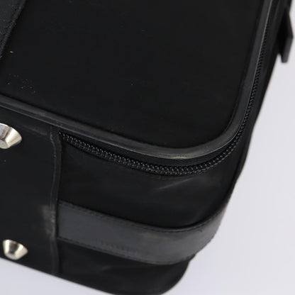 Prada PRADA Trunk Nylon Black Silver Authentic am9650 Bag