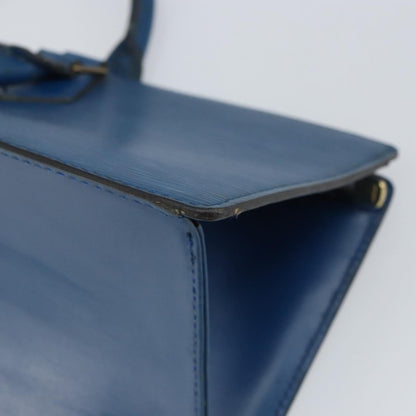Louis Vuitton LOUIS VUITTON Epi Sac Triangle Hand Bag Blue M52095 LV Authentic 164160