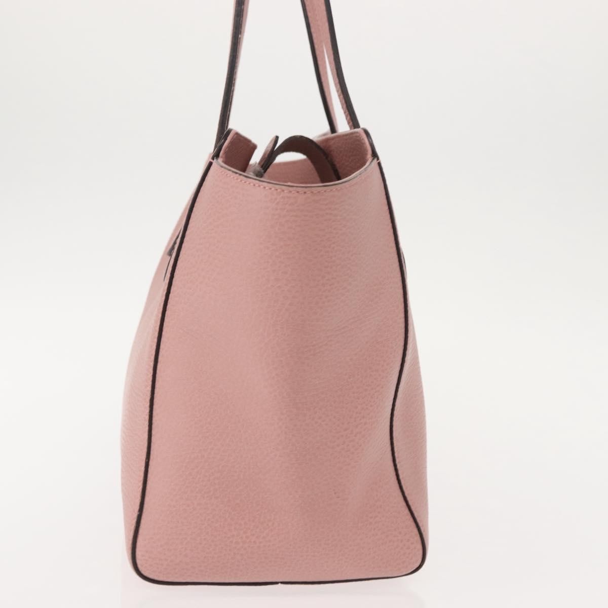 Gucci GUCCI Swing Tote Bag Leather Pink Gold 354408 Authentic am9500