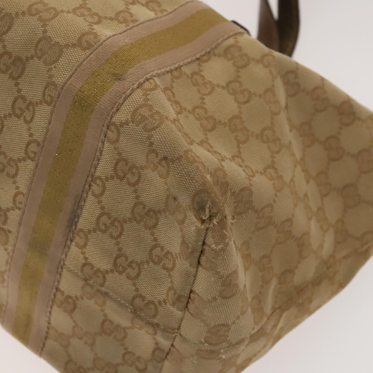 Gucci GUCCI GG Canvas Shoulder Bag 2 Set Beige Gold Authentic ti3169