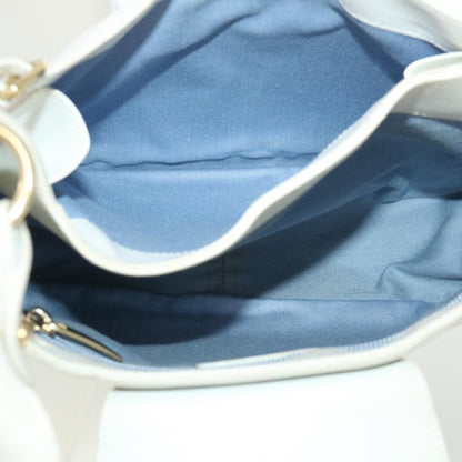 Salvatore Ferragamo Salvatore Ferragamo Gancini Shoulder Bag Leather White AU-21/4407 Authentic am4652