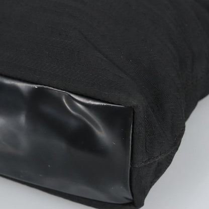 Prada PRADA Hand Bag Nylon Black Silver Authentic 96925