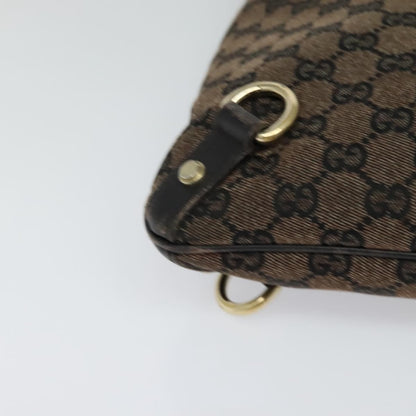 Gucci GUCCI GG Canvas Abbey Shoulder Bag Outlet Brown Gold 272400 Authentic ti3133