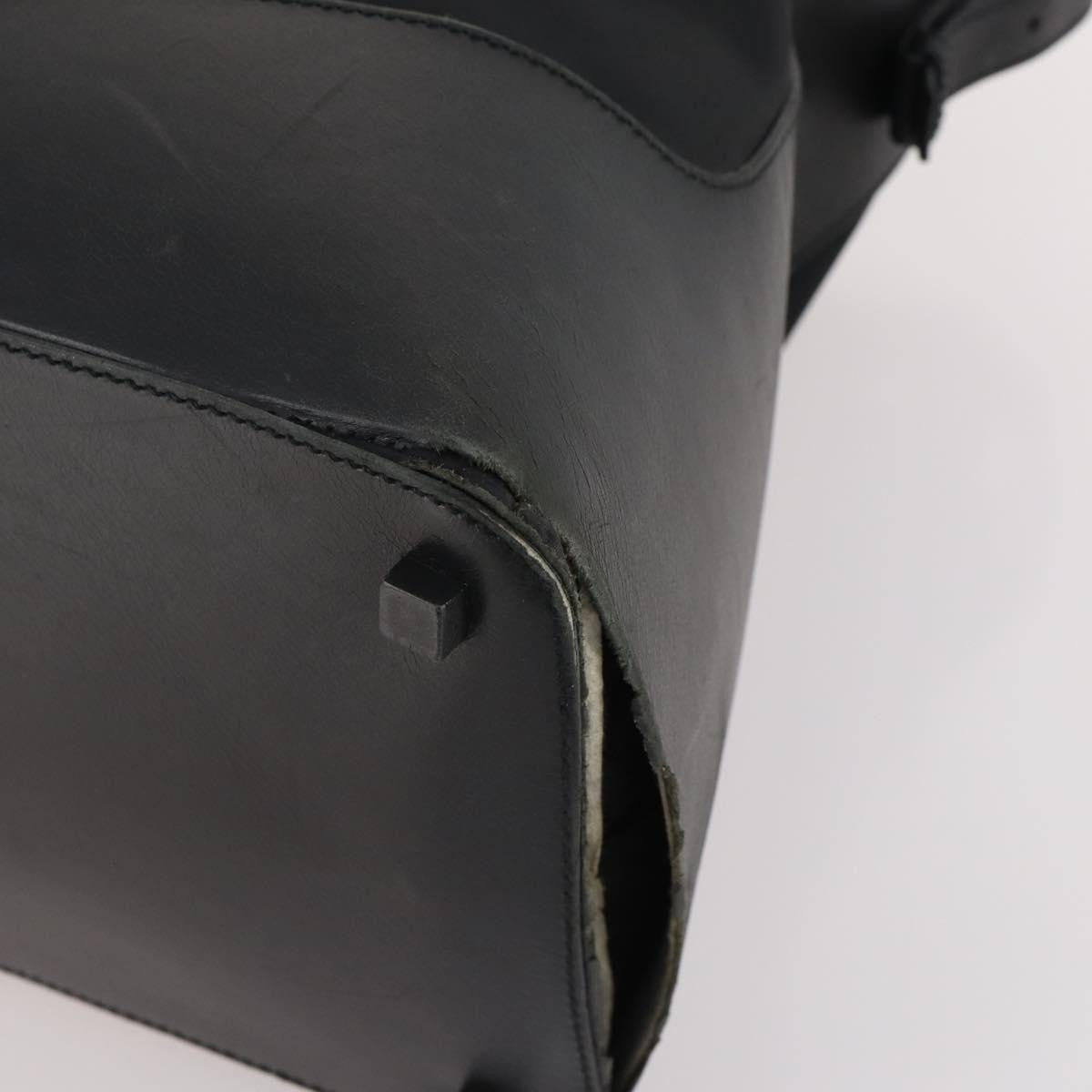 Gucci GUCCI Shoulder Bag Canvas Black Silver Authentic BA11545