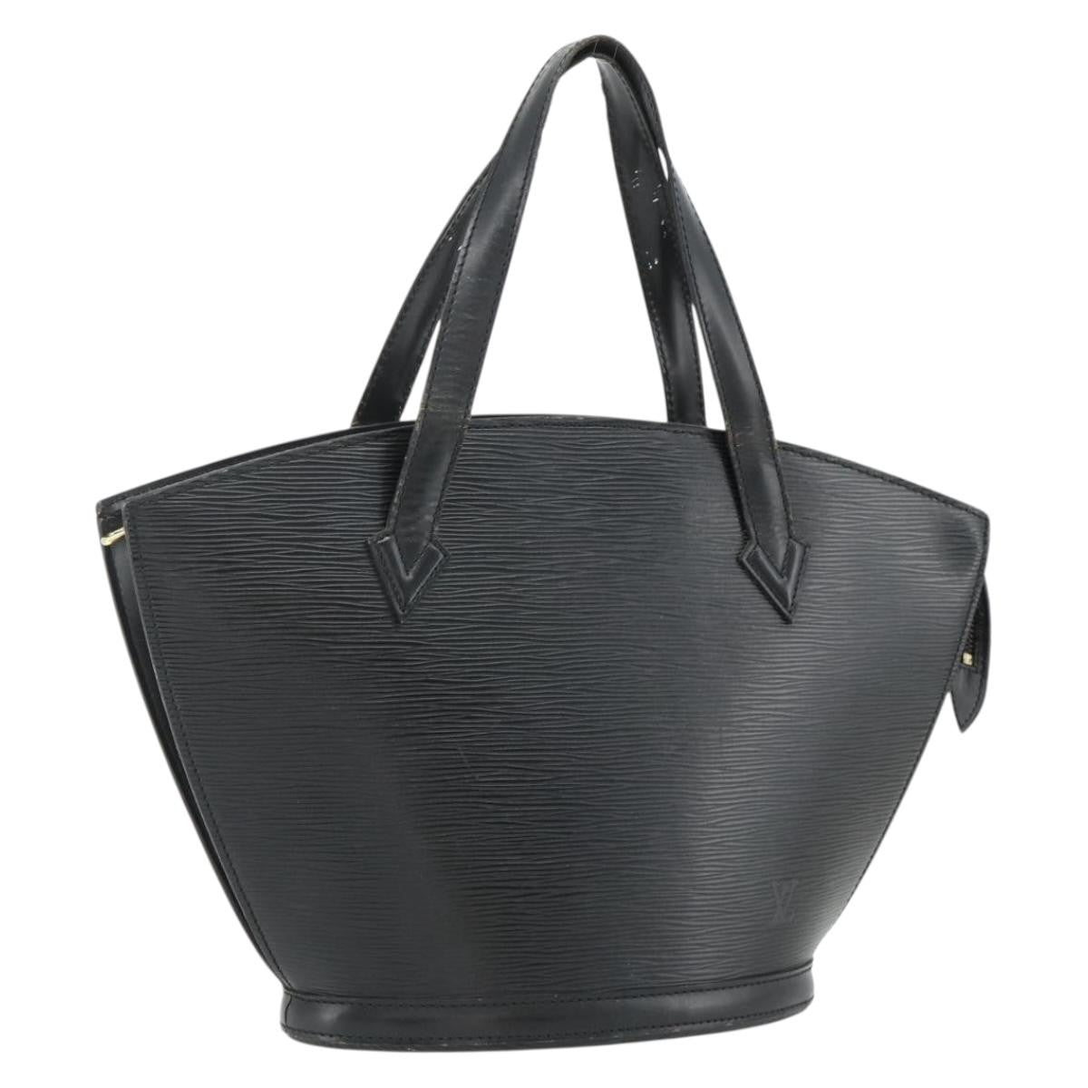 Louis Vuitton LOUIS VUITTON Epi Saint Jacques Hand Bag Black M52272 LV Authentic 175051