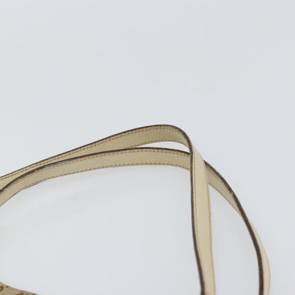 Gucci GUCCI GG Canvas Shoulder Bag Beige Gold 121023 Authentic 162950