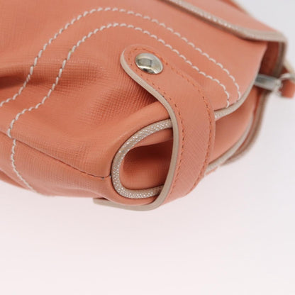 Salvatore Ferragamo Salvatore Ferragamo Gancini Shoulder Bag Leather Pink Silver Authentic BA11212