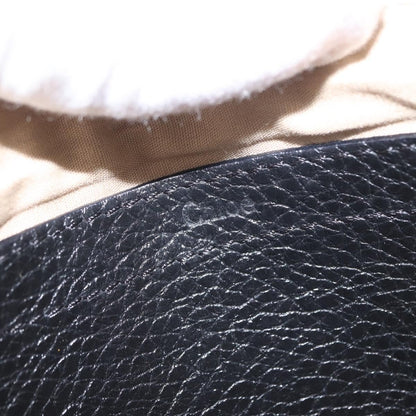 Chloé Chloé Chloe Lily Hand Bag Leather 2way Black Gold Authentic BA8650
