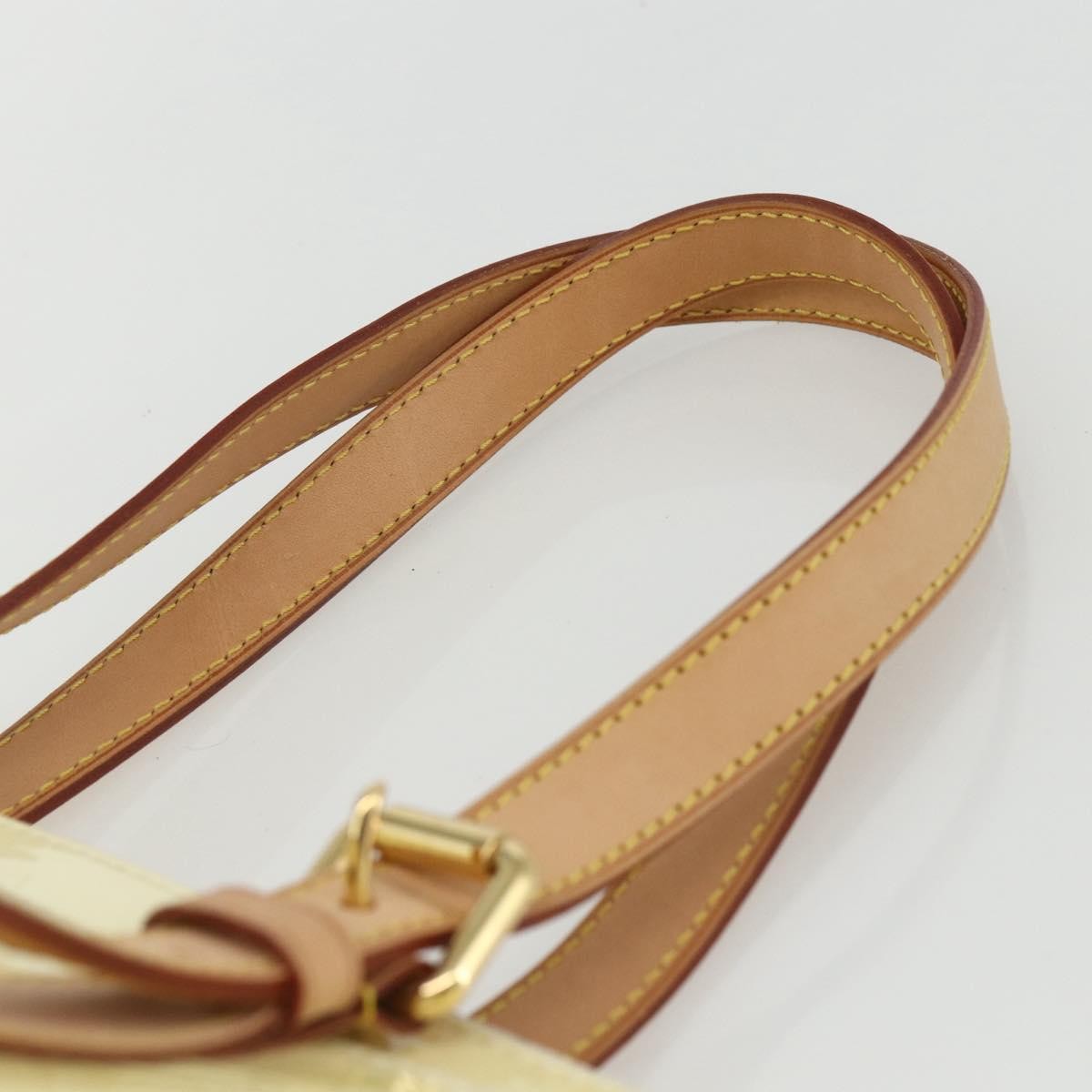 Louis Vuitton LOUIS VUITTON Monogram Vernis Rosewood Avenue Hand Bag Perle M93508 Authentic ka519