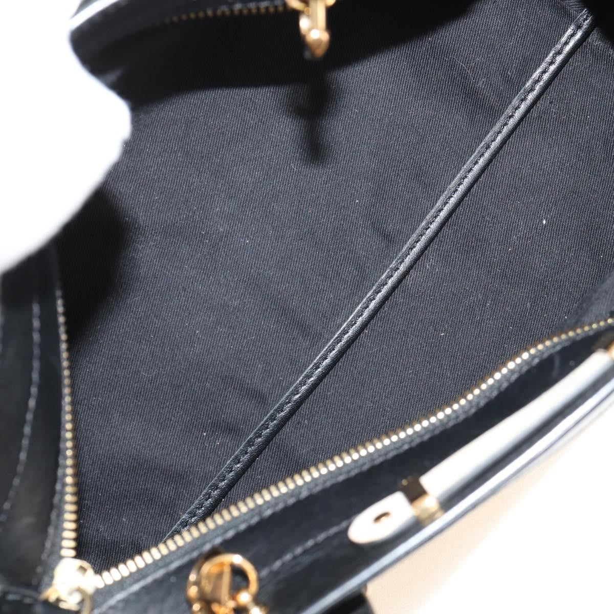 Chloé Chloé Chloe Alice Hand Bag Leather 2way White Black Authentic BA6836