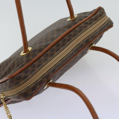 Celine CELINE Macadam Canvas Shoulder Bag PVC Brown Authentic 69901