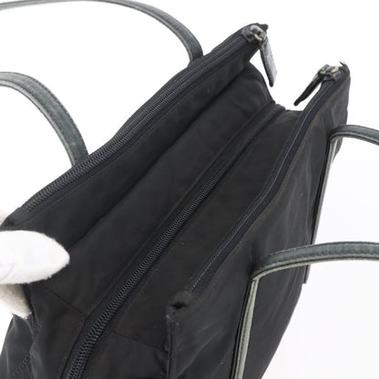 Prada PRADA Hand Bag Nylon Black Silver Authentic 154514