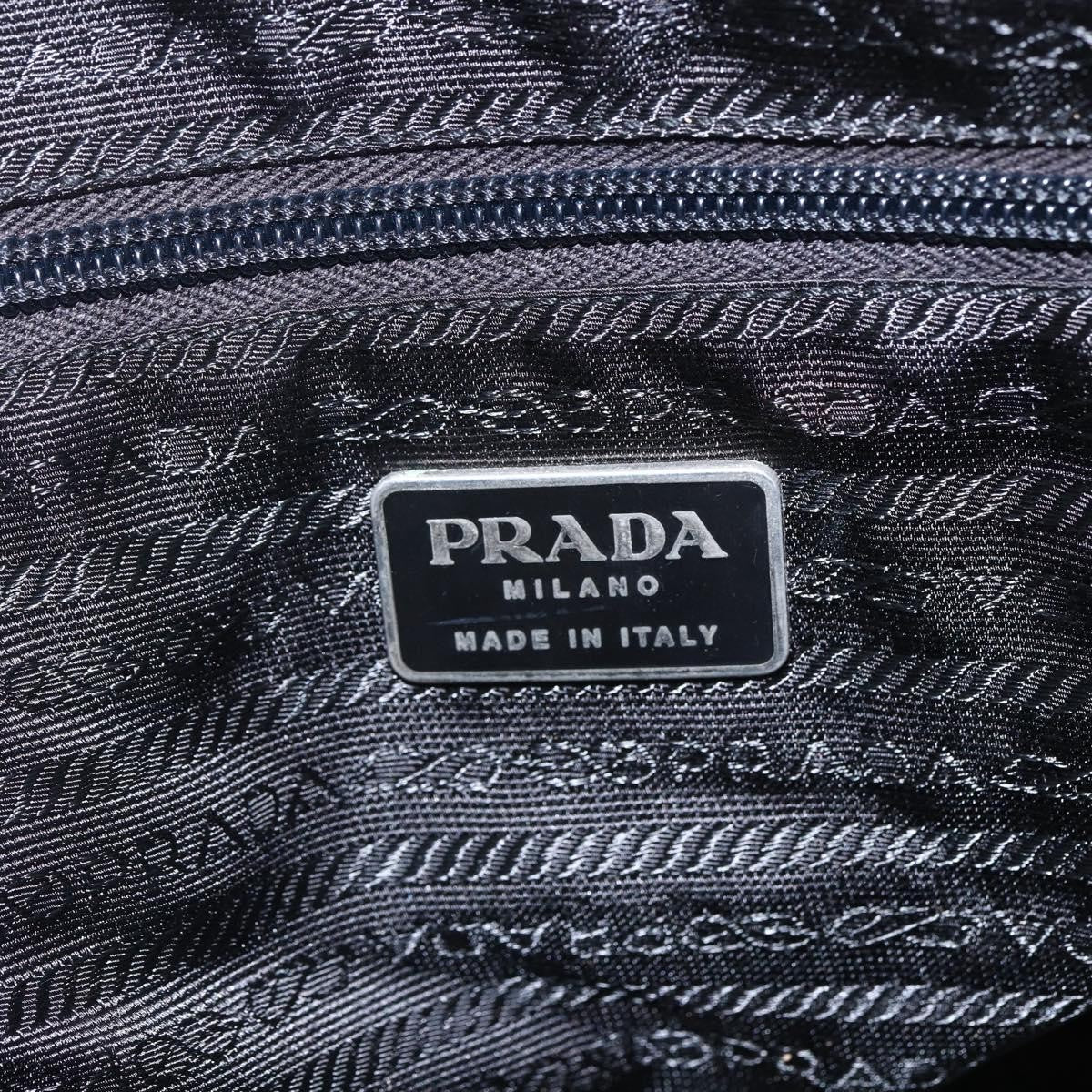 Prada PRADA Hand Bag Nylon Green Silver Authentic 154193