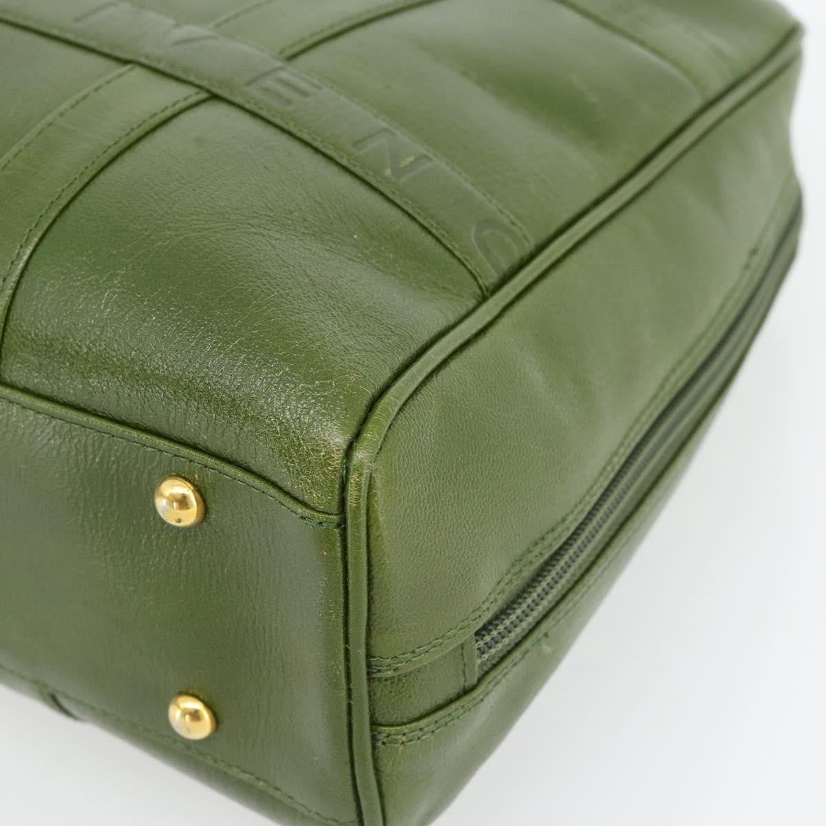 Givenchy GIVENCHY Hand Bag Leather Khaki Gold Authentic BA12916