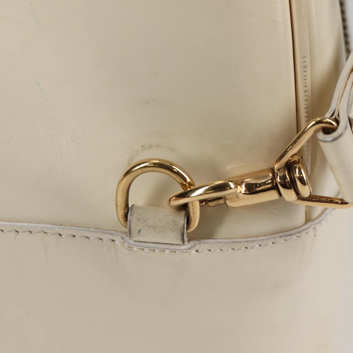 Gucci GUCCI Body Bag Enamel White Gold 003 2113 0027 Authentic bs28429