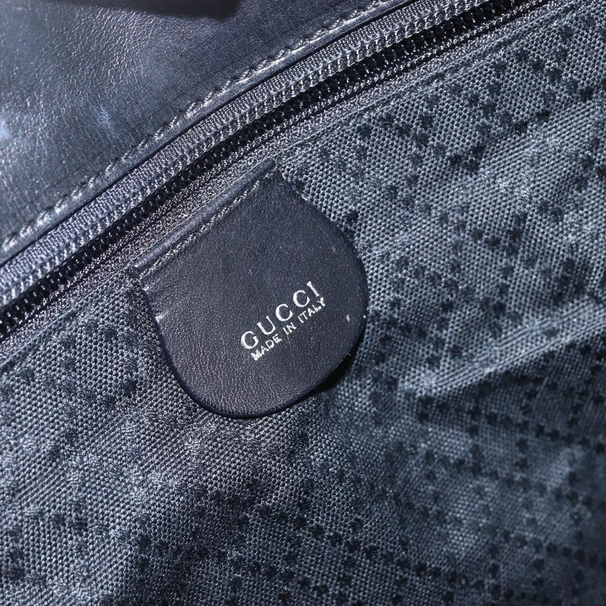Gucci GUCCI Tote Bag Nylon Black Silver 002 2123 0455 Authentic gh1622