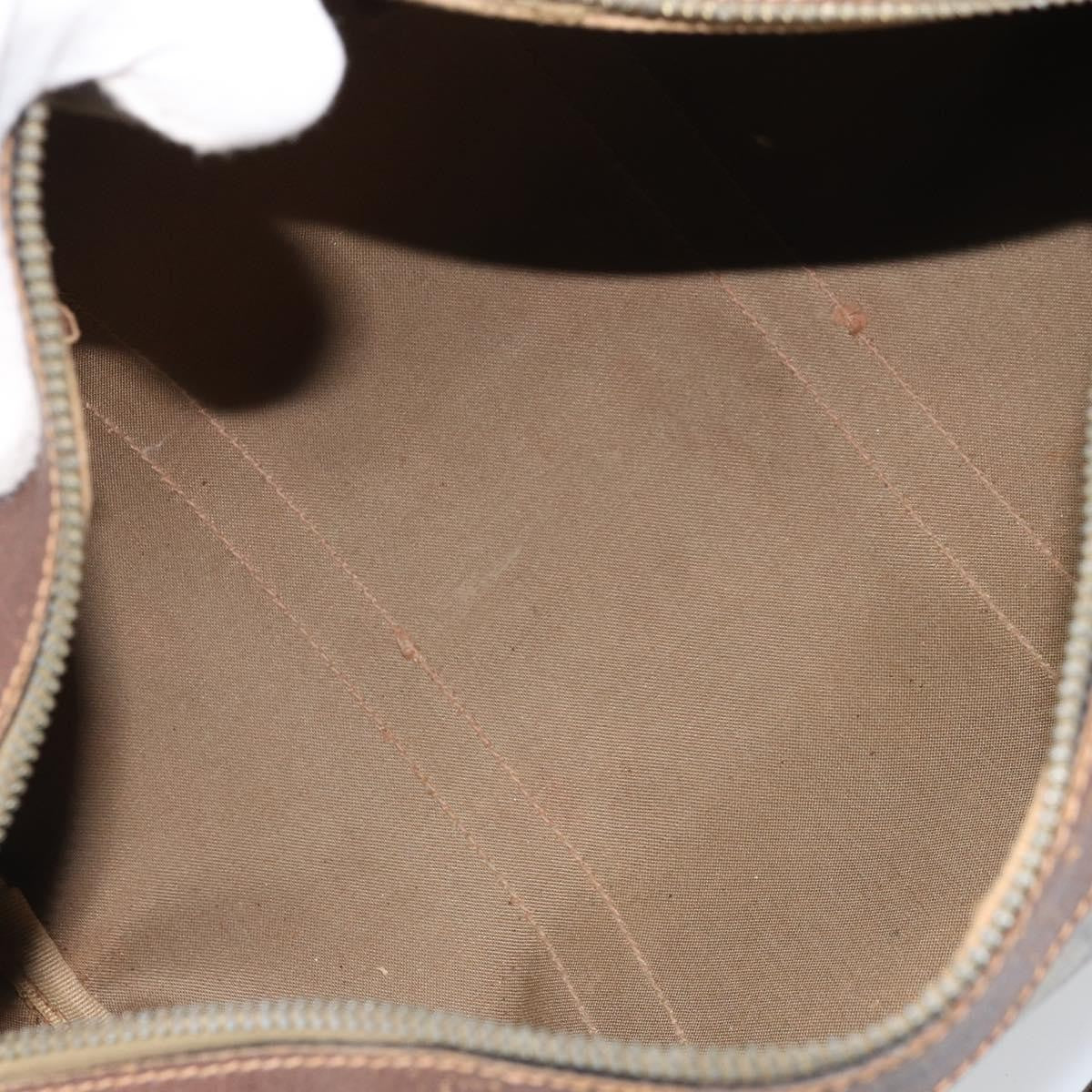 Gucci GUCCI GG Supreme Hand Bag PVC Beige Gold Authentic ka2314