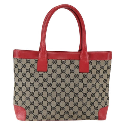 Gucci GUCCI GG Canvas Tote Bag Navy 002 1119 Authentic ep13408