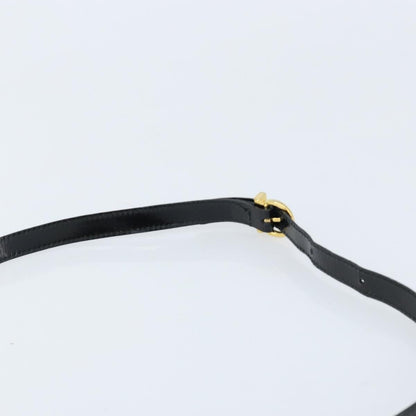Salvatore Ferragamo Salvatore Ferragamo Vala Hand Bag Patent leather 2way Black Gold Authentic LNZ738
