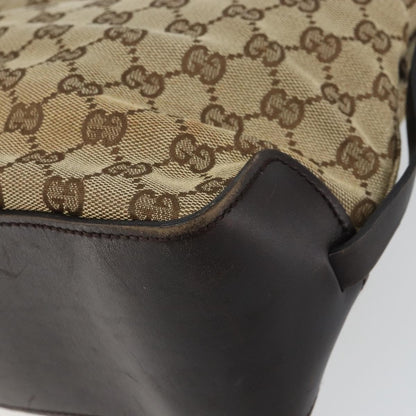 Gucci GUCCI GG Canvas Tote Bag Beige Gold 107757 Authentic ka751