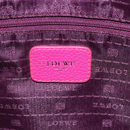 Loewe LOEWE Anagram Hand Bag Leather Pink Gold Authentic yk17930