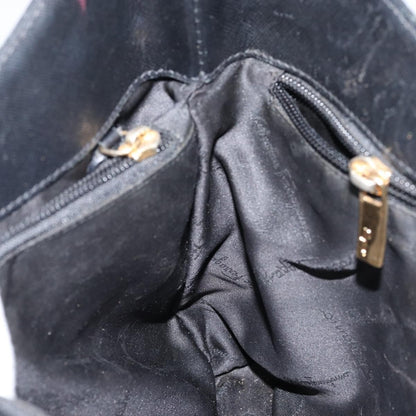 Salvatore Ferragamo Salvatore Ferragamo Gancini Shoulder Bag Leather Black Gold Authentic BA8226