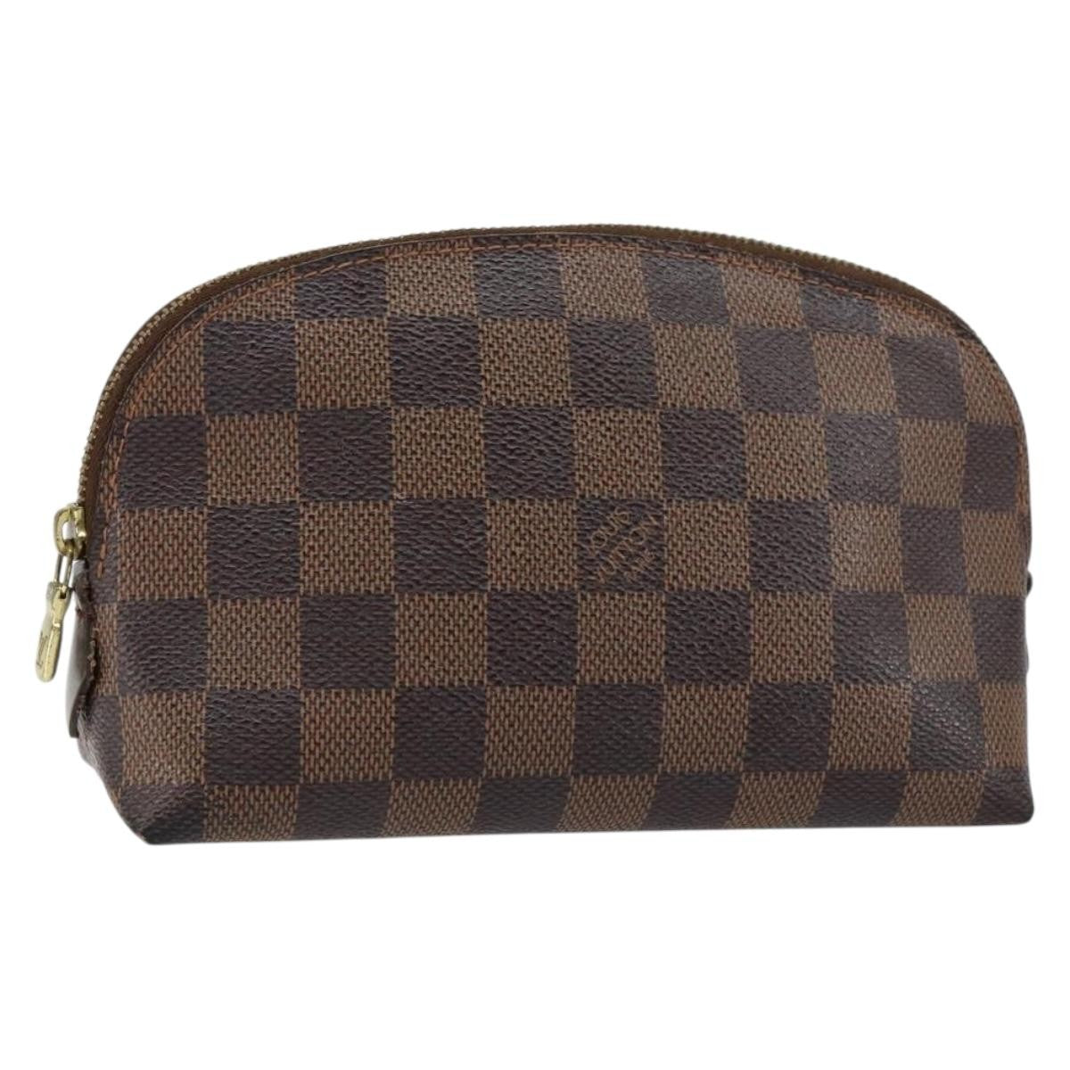 Louis Vuitton LOUIS VUITTON Damier Ebene Pochette Cosmetic PM Pouch N47516 LV Authentic 153562 Bag