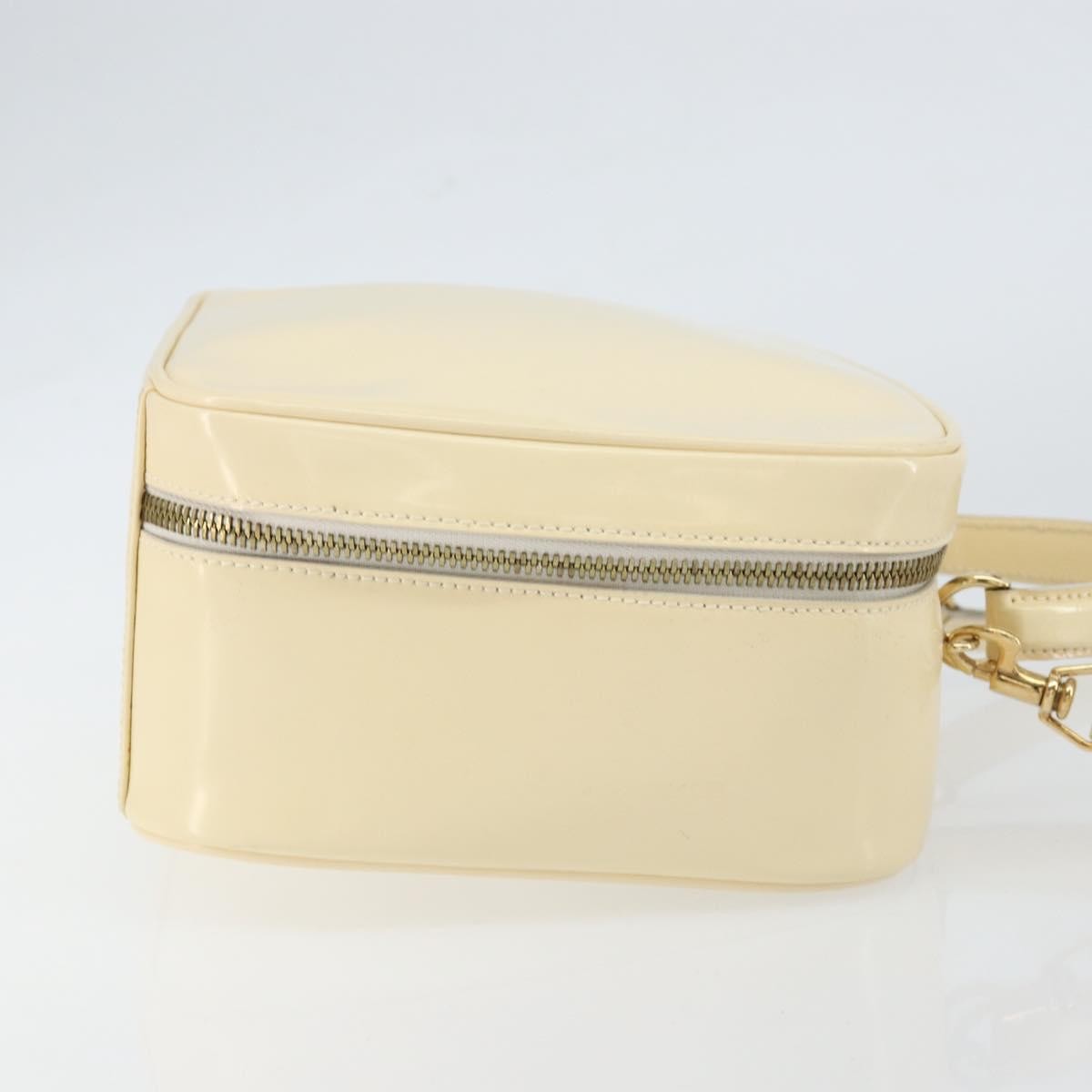 Gucci GUCCI Bamboo Hand Bag Enamel 2way Outlet White Gold 000 270 0323 Authentic 147500