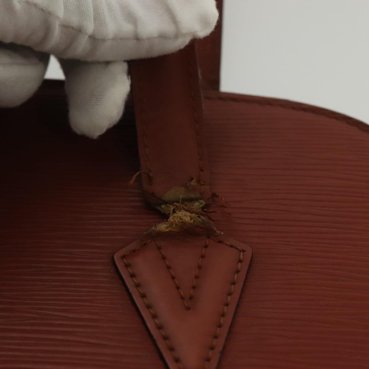 Louis Vuitton LOUIS VUITTON Epi Lussac Shoulder Bag Brown M52283 LV Authentic 136432