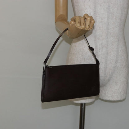 Louis Vuitton LOUIS VUITTON Epi Pochette Accessoires Pouch Mocha M5294D LV Authentic 143110A Bag