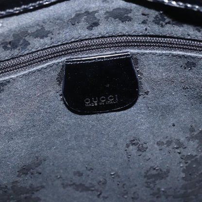 Gucci GUCCI Hand Bag Patent leather Black Silver 000 1013 0504 Authentic ka2334