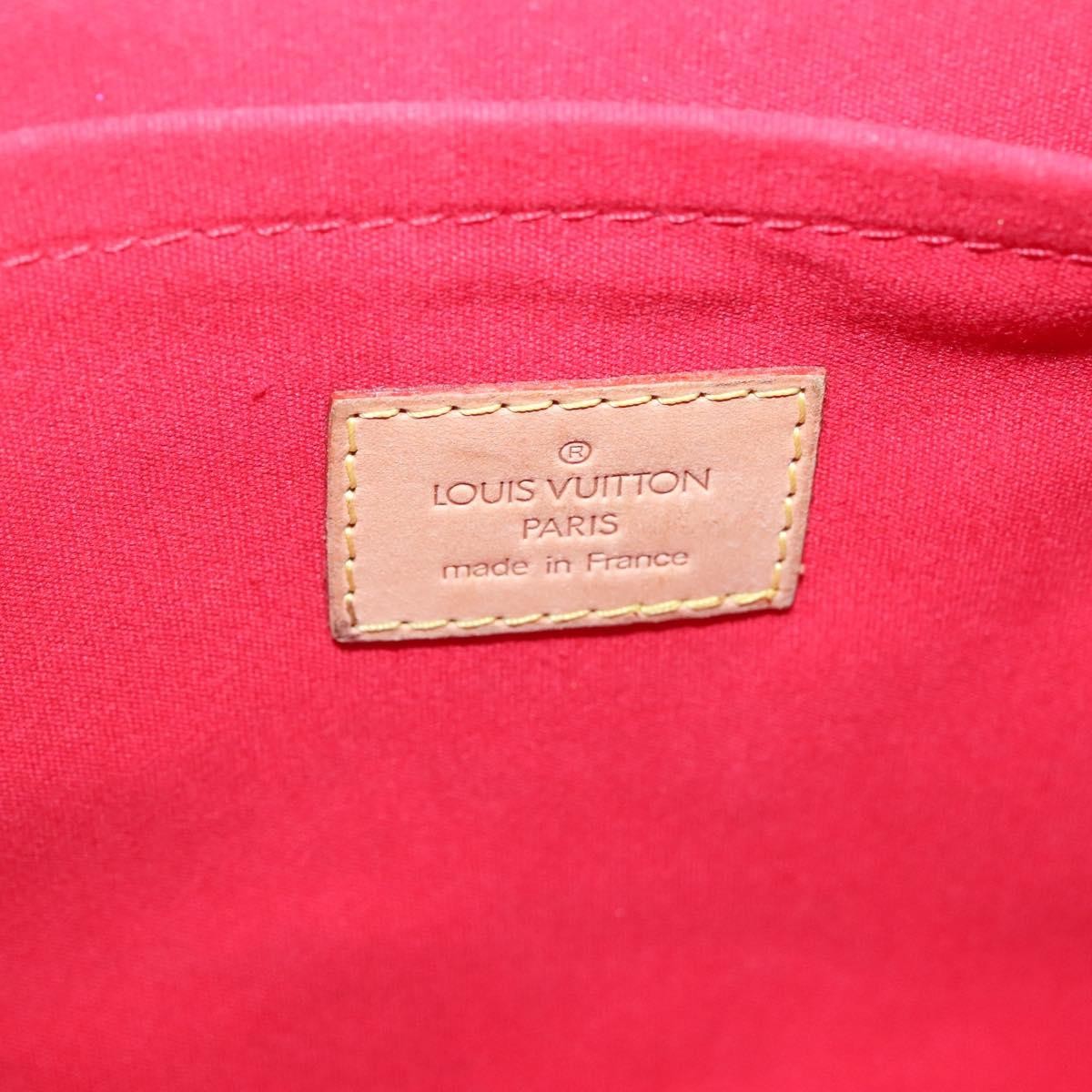 Louis Vuitton LOUIS VUITTON Monogram Vernis Biscayne Bay GM Bag Rouge M91287 LV Authentic 139917