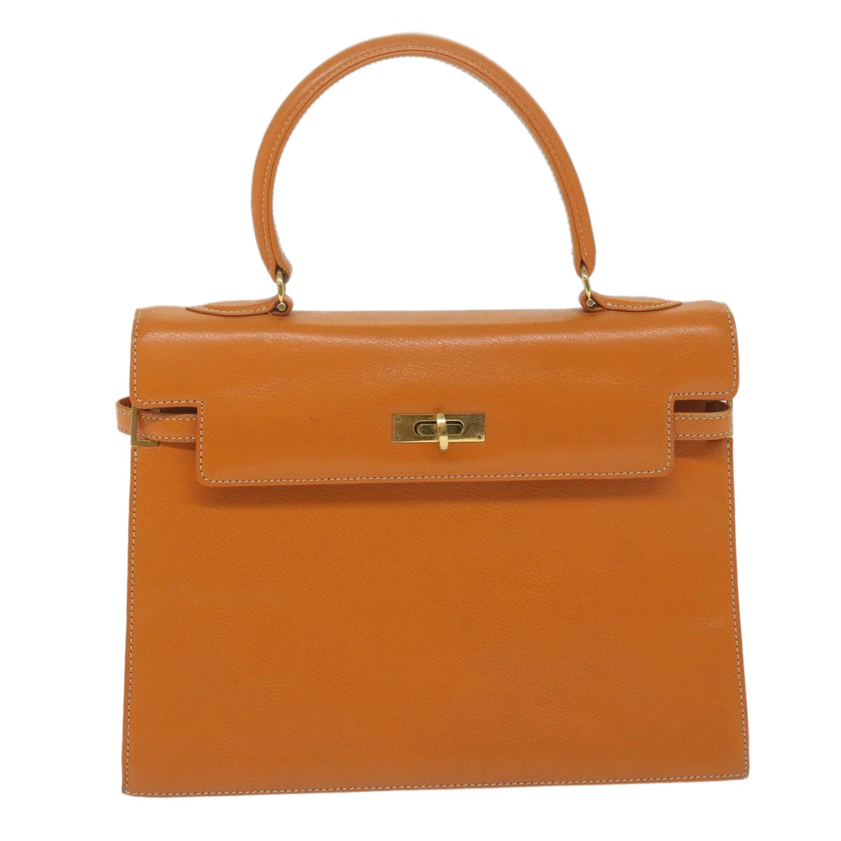 MORABITO MORABITO Scalar 28 Hand Bag Leather Orange Authentic am5465