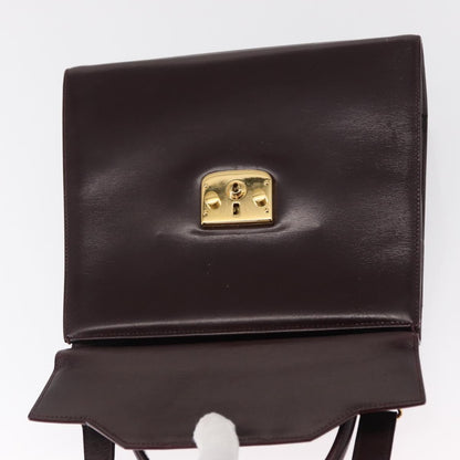 Gucci GUCCI Hand Bag Leather 2way Bordeaux Gold 000 2026 0258 Authentic ep12849
