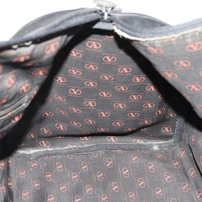 Valentino VALENTINO Boston Bag Leather Black Gold Authentic bs35030A