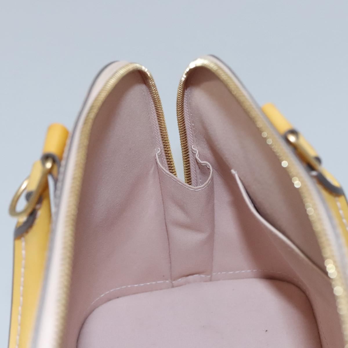 Louis Vuitton LOUIS VUITTON Monogram Vernis Alma PM Hand Bag 2way Dunne M90170 LV Authentic KD187