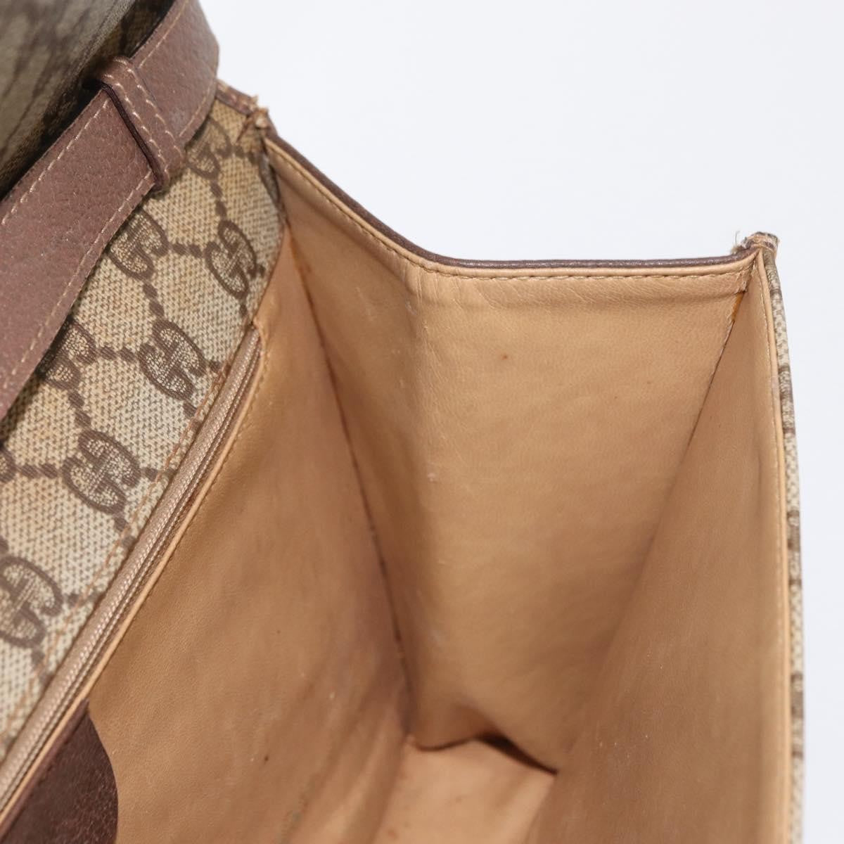 Gucci GUCCI GG Supreme Shoulder Bag PVC Beige Gold 004 115 6197 Authentic 162108