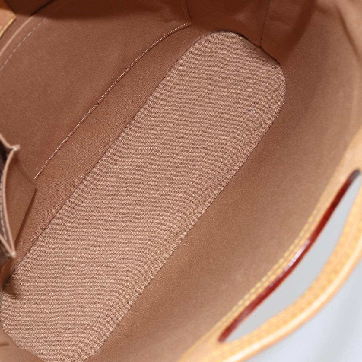 Louis Vuitton LOUIS VUITTON Vernis Stillwood Vertical Hand Bag Noisette M91364 LV Authentic gh952