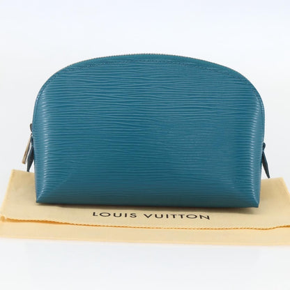 Louis Vuitton LOUIS VUITTON Epi Pochette Cosmetic Cosmetic Pouch Cyan LV Authentic 158918V Bag